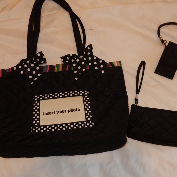 Black Cotton Photo Purses - Picture 4 of 7